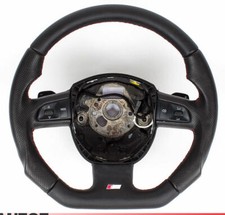 Volant Tuning S-LINE À Plat Multifonction Avec Palettes En Cuir Pour AUDI A6
