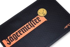 XXL Bar-Matte von Jägermeister Â® Theken-Matte mit Noppen und Logo Schwarz