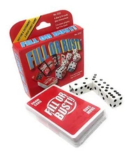 Fill Or Bust Dice Card Game Bowman Games 2222 Family Party Fast Press Your Luck