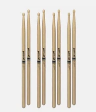 4-Pack TX2BW Promark Hickory Drumsticks - 2B - Wood Tip - TX2BW-4P