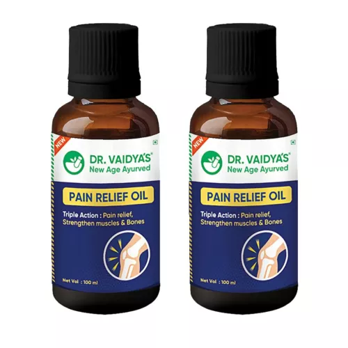 DR. VAIDYA'S Pain Relief Oil  For Joint and Muscle Pain Pack of 2 (100ml Each)