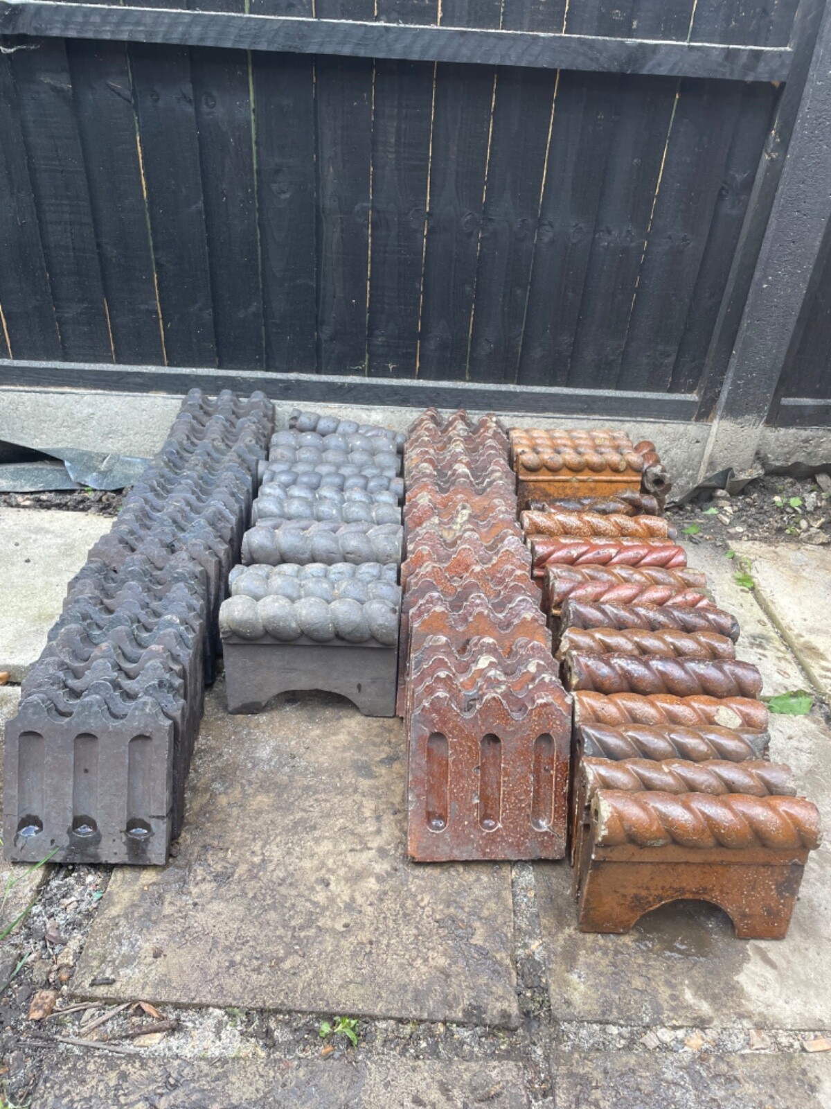 Reclaimed Victorian Garden Edging Tiles eBay