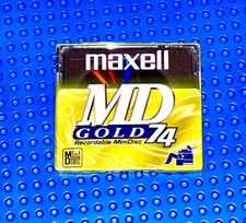 MD    MAXELL MD-74GD GOLD BLANK MINI DISC  1  SEALED 