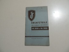Zündapp DE 200 DL 200Teile Ersatzteil Liste Katalog 08.1935