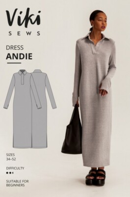 Vikisews Schnittmuster Andie Kleid Damen UK 4-22