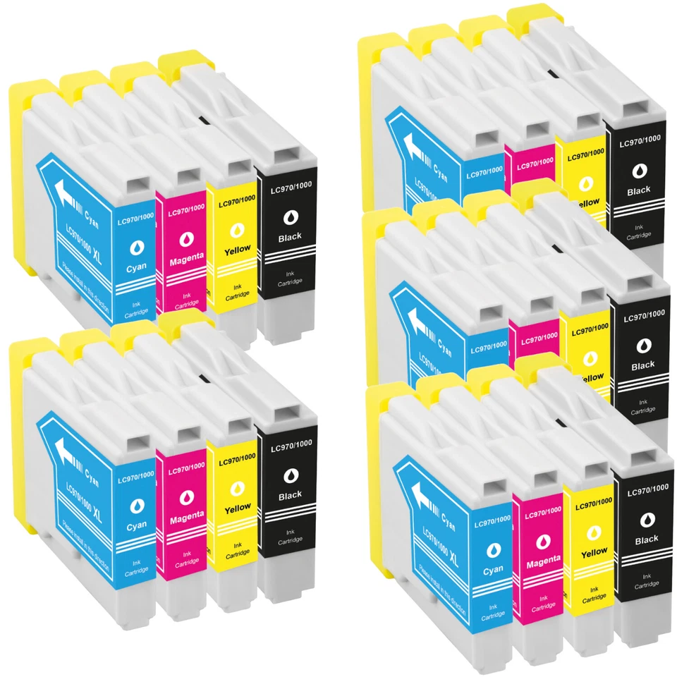 20x Patronen XXL für Brother MFC-235C MFC-260C DCP-135C DCP-150 DCP-153 LC-970 - Bild 2 von 2