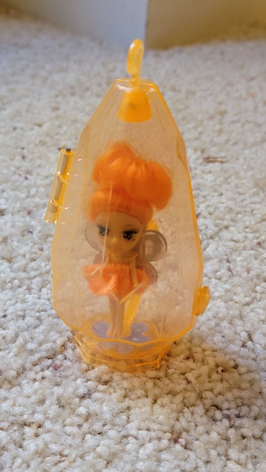 Rare Barbie Fairytopia Emerald Green Case Ring Doll Bendable Mini Fairy