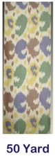 Bulk sale 50 Yard HAND MADE UZBEK Natural SILK IKAT ADRAS FABRIC #7826**