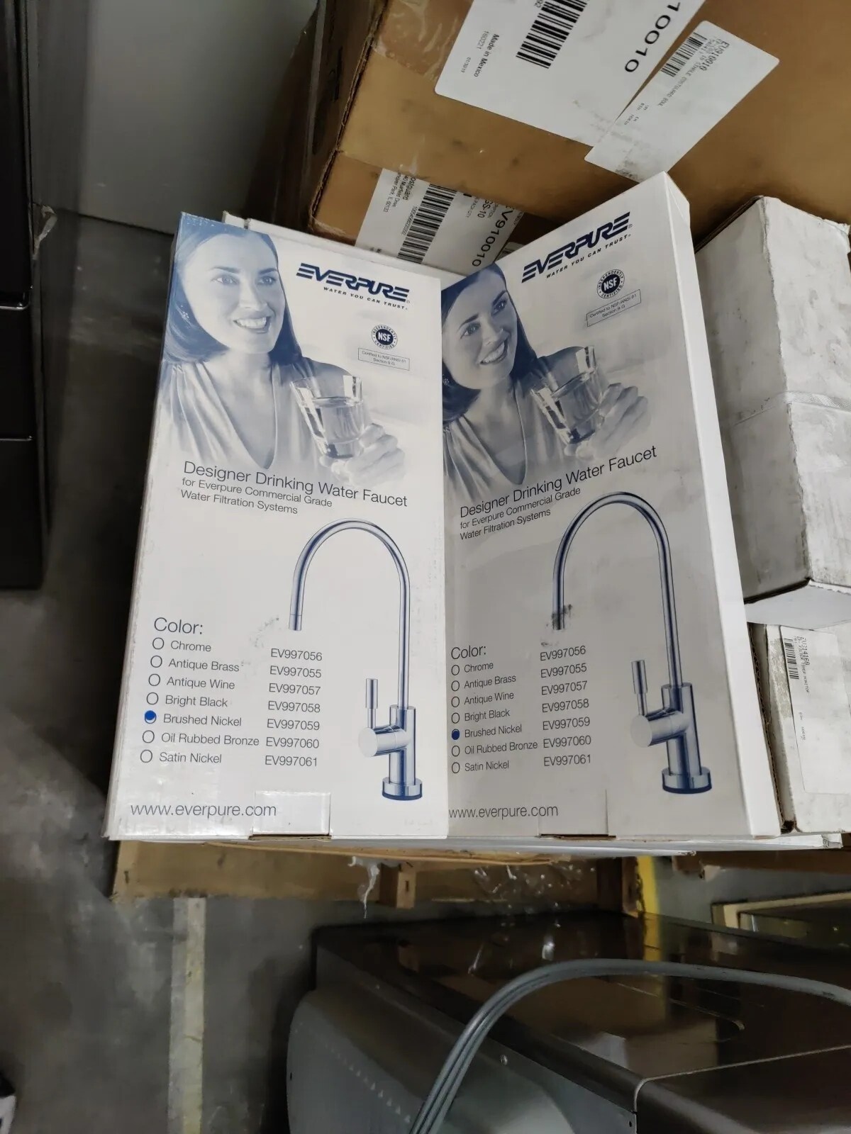 Everpure Single Temperature Faucet Designer Series Brushed Nickel