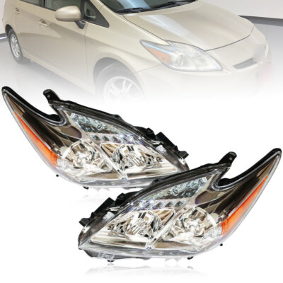 For Toyota Prius 2010 2011 Left+Right Side Headlights Halogen Headlamps Assembly