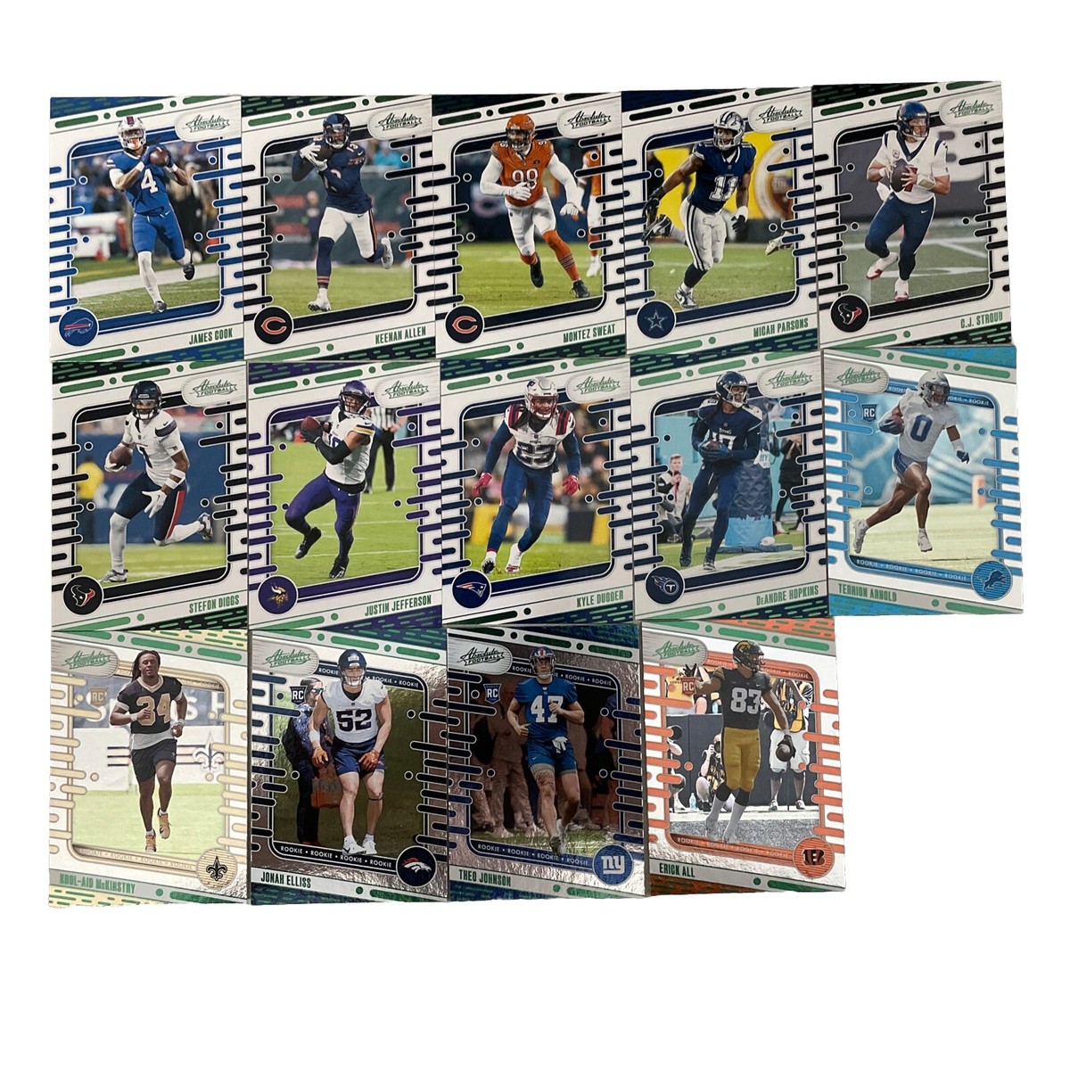 2024 Panini Absolute Football NFL Green Foil Parallel You Pick The