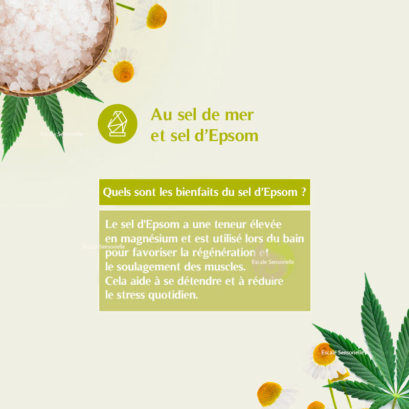 Sels de bain Epsom Déstressant Dresdner Essenz pour un moment spa relaxant à la maison 600g - 4
