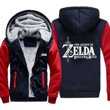 NEW Winter Hoodie The Legend of Zelda Breath of Wild Men's Sweater Jacket Coat