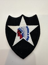 WW2 VINTAGE US ARMY 2nd INFANTRY DIVISION PATCH