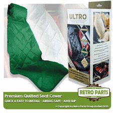 Premium Quality Diamond Quilted Front Seat Cover For Campervan Forest Green