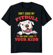 NEW LIMITED Retro Sunset Pit Bull Dog Classic Novelty Tee M-3XL Fast Shipping