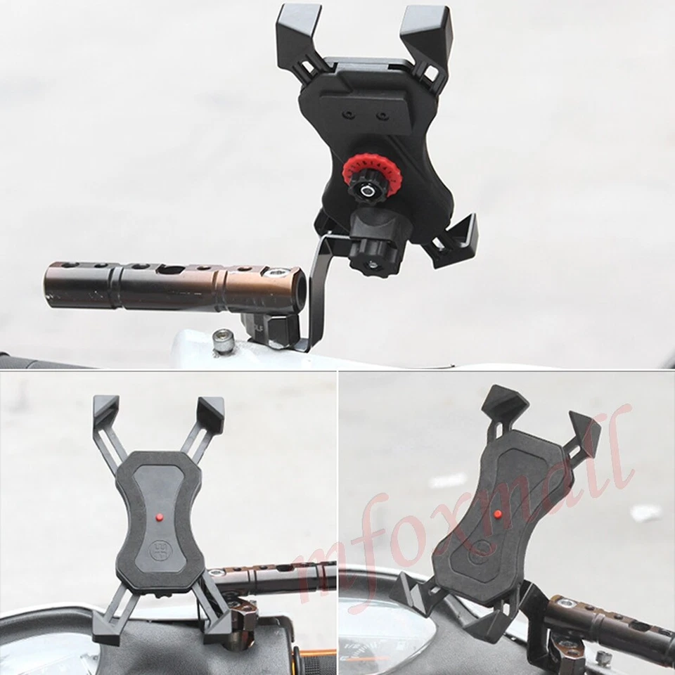 Mobile Phone Holder X Grip Clamp Bracket Mount Universal Motorcycle Motorbike - Image 2 of 4