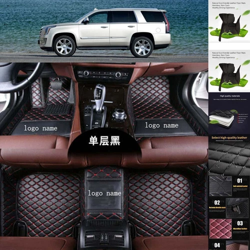 For Cadillac Escalade Car Floor Mats Luxury Custom Cargo Liners Mats Waterproof - Picture 7 of 33