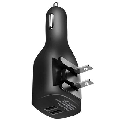 For Galaxy S23/Plus/Ultra 2-Port USB Car Home Charger 2-in-1 Power Adapter DC