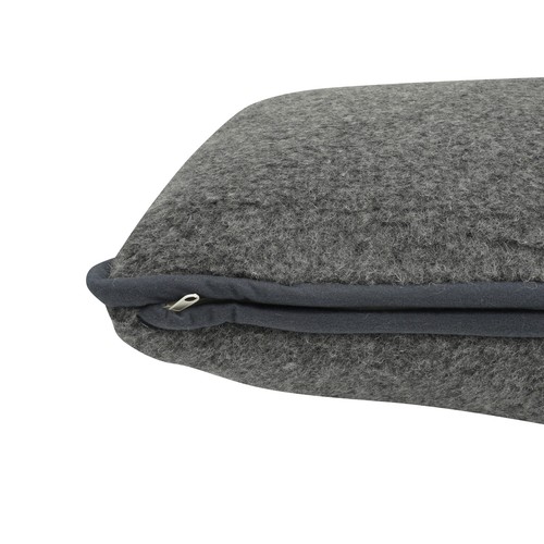 Merino Wool Pillow - Grey - Picture 3 of 3