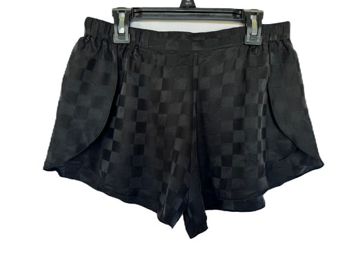 Juego de pijamas de seda lavable Lunya talla S nuevo negro a cuadros jacquard - Imagen 10 de 14