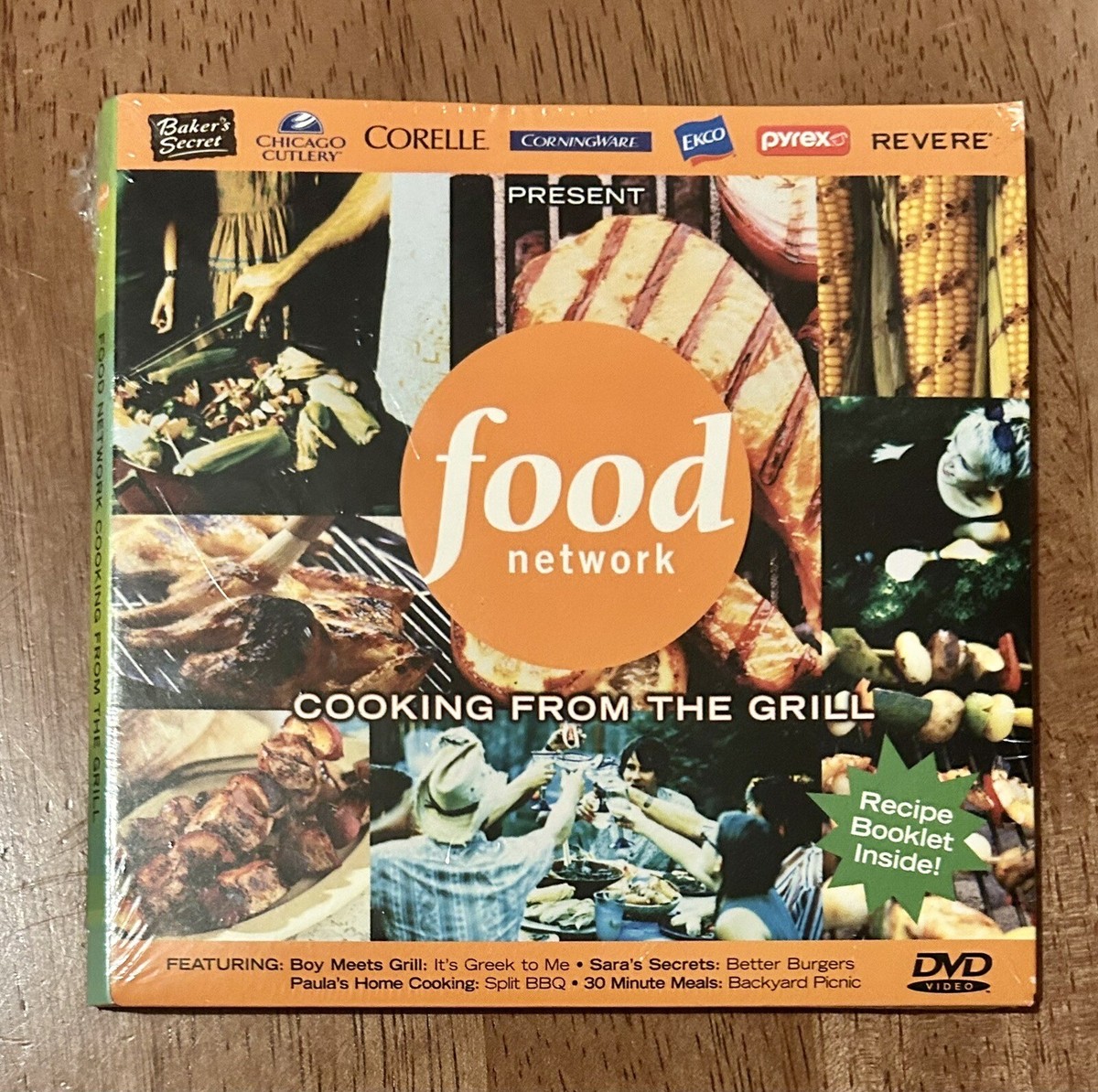Food Network DVD 2003 Cooking From The Grill With Recipe Booklet