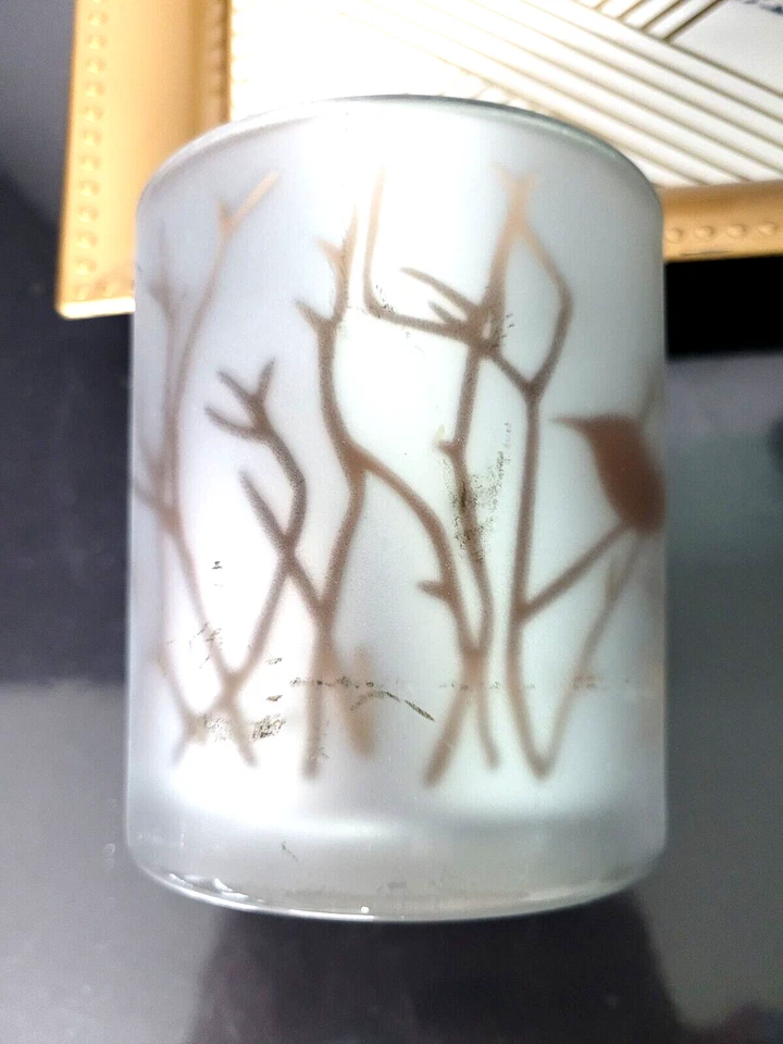 2 Gold/Silver Glass Flameless FLICKER CANDLES Battery Operated Decor - Image 4 of 4