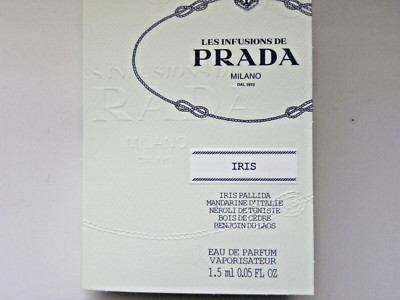 PRADA MILANO IRIS EAU DE PARFUM SPRAY VIAL 1.5ml / .05oz New w/ Card