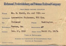 1946 Richmond, Fredericksburg and Potomac Rai...