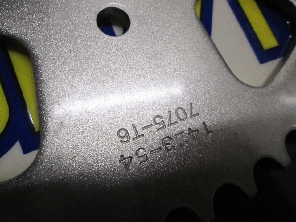 SUNSTAR SPROCKET - WORKS REAR ALLOY - 54T - KAWASAKI KX80 + KX85 + KX100 - Image 2 of 4