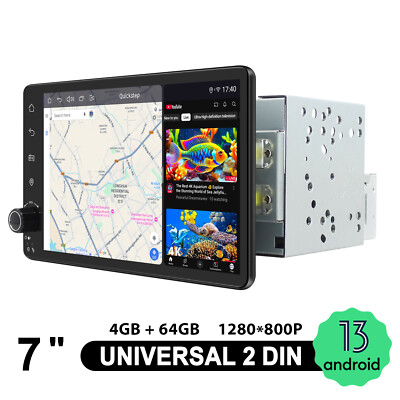 JOYING 2-DIN Universal Car Stereo 7''  Bluetooth CarPlay GPS Navi AUX-in 4G WiFi 