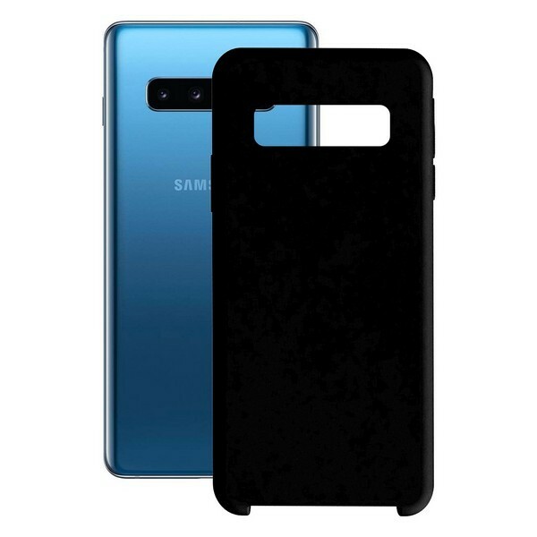 Coque Samsung S10 Plus silicone couleur noire - Protection antichoc élégante