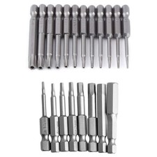 Security Torx Bit Set + Hex Key Allen Bit Set - For Power Drill & Impact Driver