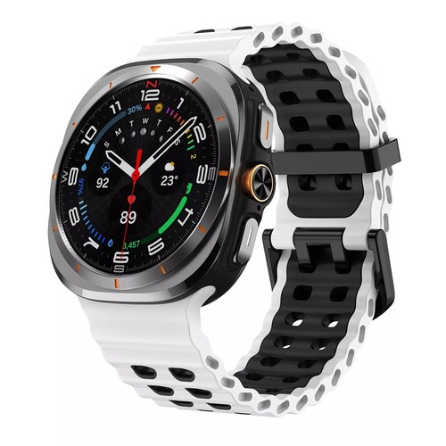 Correa deportiva de silicona suave para Samsung Galaxy Watch 7 Ultra 47 mm correa sin huecos - Imagen 17 de 30