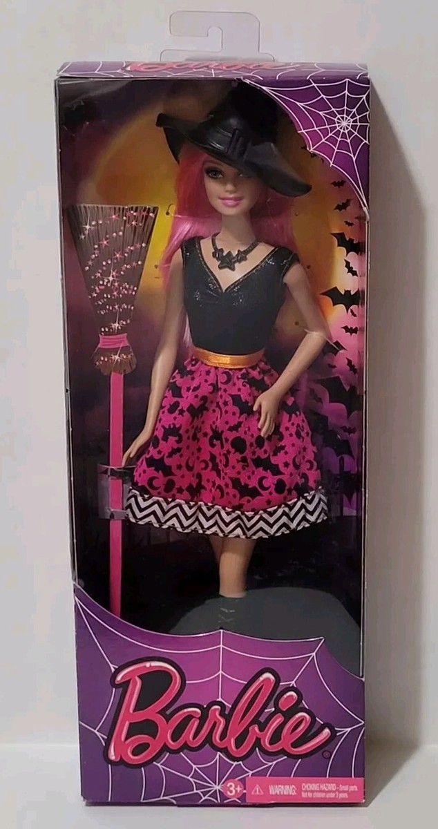 2014 Halloween Witch Barbie with Pink Hair/New in Box | eBay