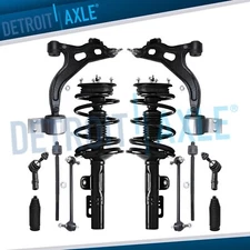 Front Struts Control Arms Sway Bars Tie Rods for 2005-2007 Five Hundred Montego