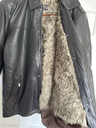 Rochester Leather Fur Biker Jacket - Picture 6 of 9
