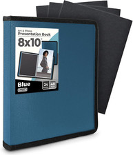 Photo Album 8x10 Binder Blue - 8 X 10 Photo  Art Portfolio Presentation Book