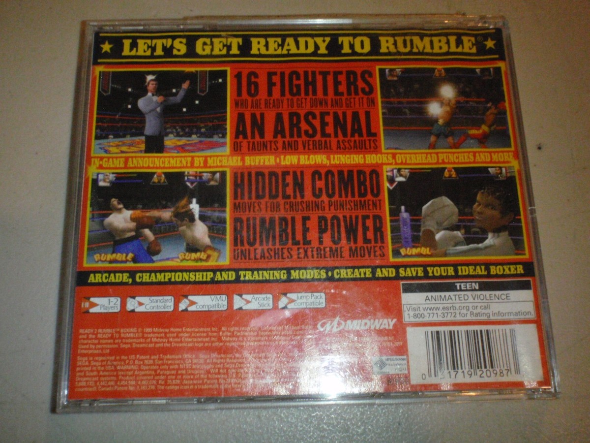 READY 2 RUMBLE BOXING SEGA DREAMCAST GAME COMPLETE | eBay