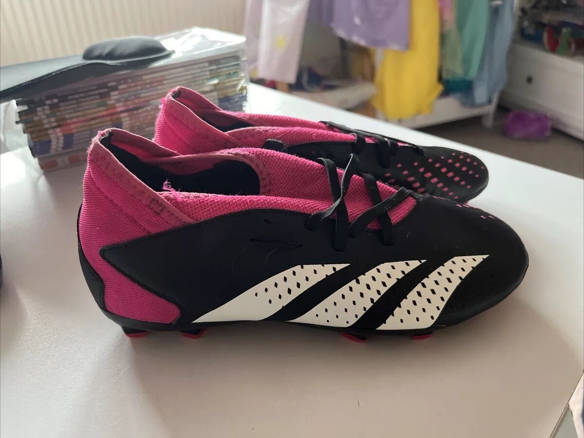 Adidas Predator Kids Football Boots Black/pink UK UK