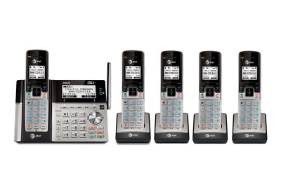 AT&T Expandable 5 Handset Cordless Phone System with Connect to Cell & Caller ID