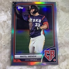 2023 Topps World Baseball Classic WBC #32 Matej Mensik Czech Republic