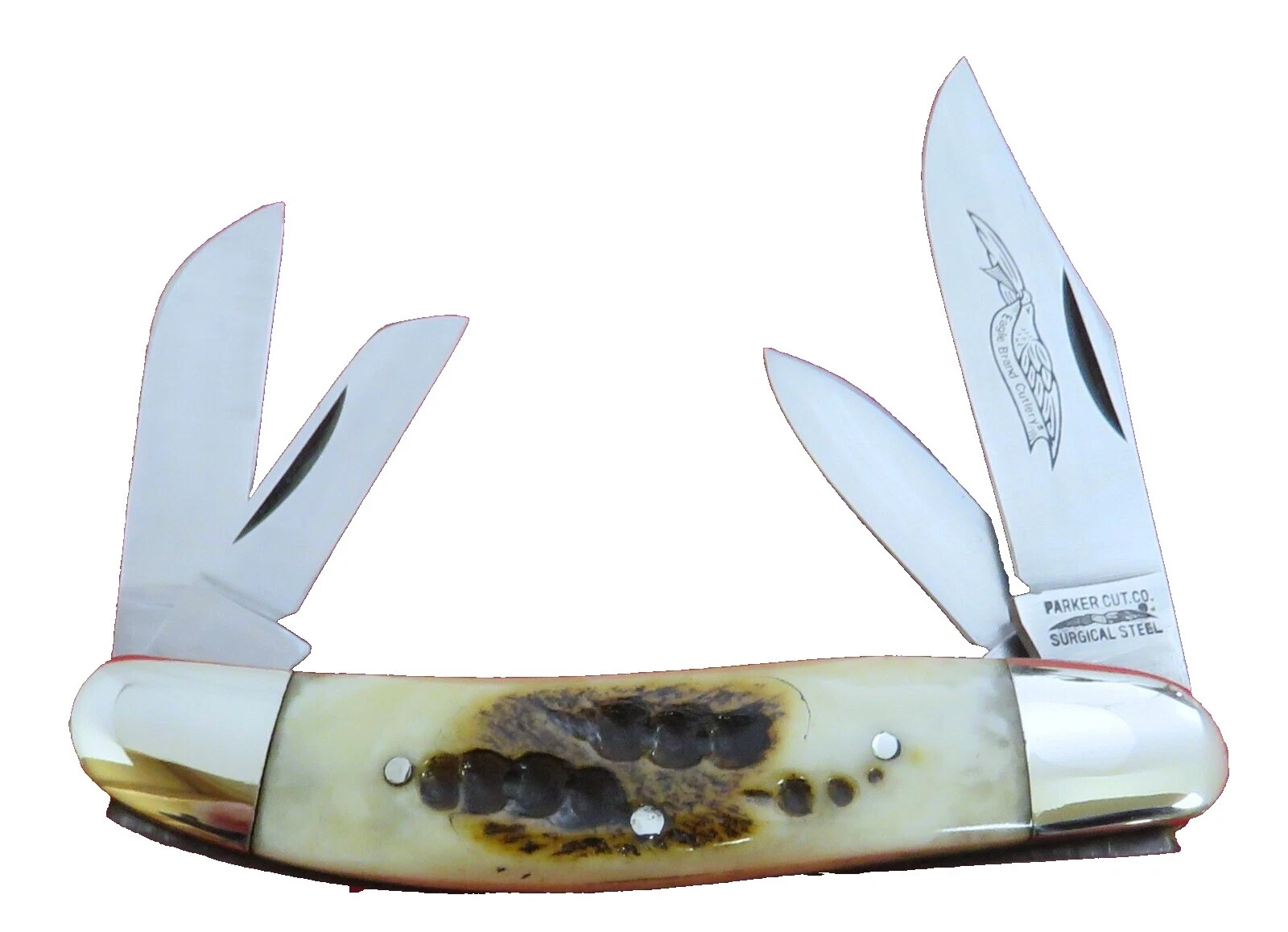 Hoja de acero inoxidable Parker mango de Hueso de colección de cuchillos, espadas, Blades, armaduras y accesorios