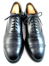 Allen Edmonds  "Fifth Avenue" Men's Cap-Toe Oxfords 8 D Black Made in USA(390N)