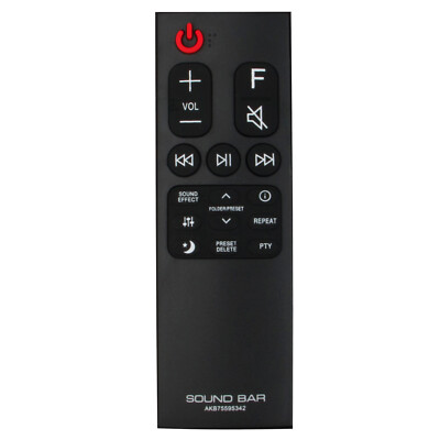 AKB75595342 Replace Remote Control for LG Sound Bar SL5Y SL6Y SL7Y SN6Y SL6YF