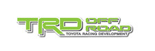 TRD TOYOTA OFF ROAD RACING DEVELOPMENT DECAL STICKER  WHITE with GREEN