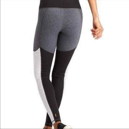 Leggings largos texturizados de altura media Lucy ""To The Barre"" talla pequeña negro blanco - Imagen 4 de 12