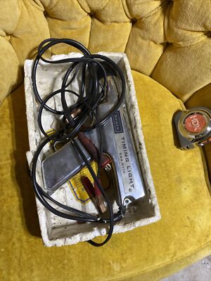 Vintage Sears Brand Chrome Finish Automotive Timing Light Auto mechanics Tool Wœ
