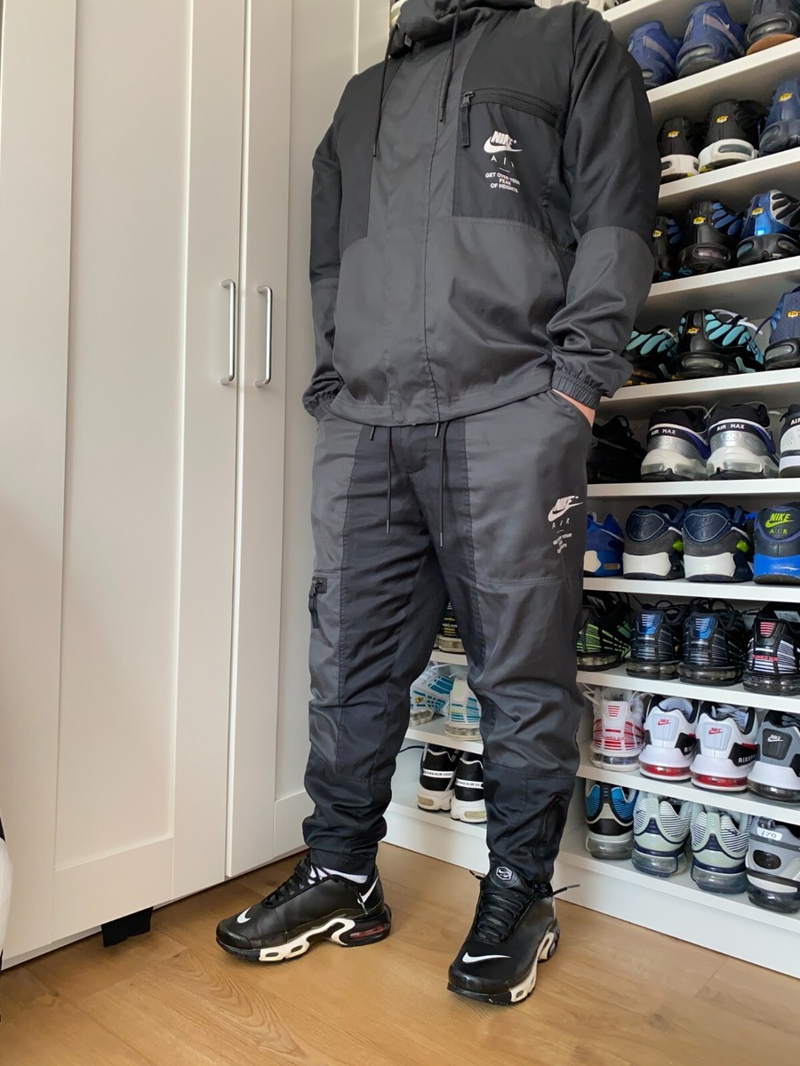 Nike Air Max Nike Tracksuit Black Grey GENUINE NIKE AIR MENS BLACK