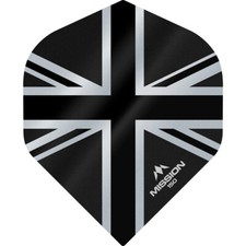 Mission - Alliance - Union Jack Dart Flights - No2 Standard - 150 Micron - Bla